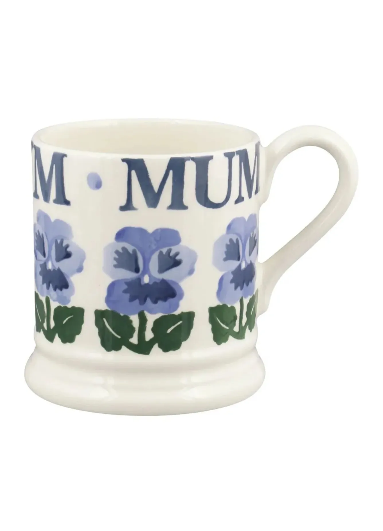 Emma Bridgewater Blue Pansies Mum 1/2 Pint Mug- Mother's Day|Mother's Day