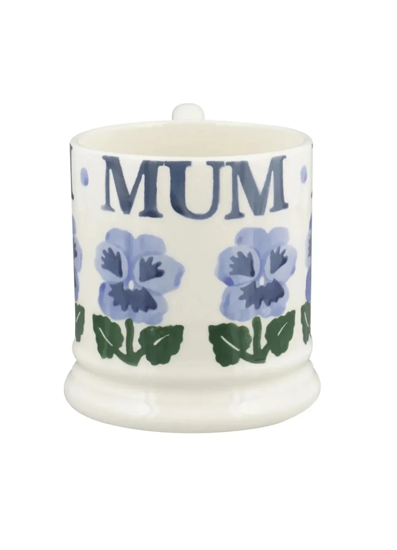 Emma Bridgewater Blue Pansies Mum 1/2 Pint Mug- Mother's Day|Mother's Day