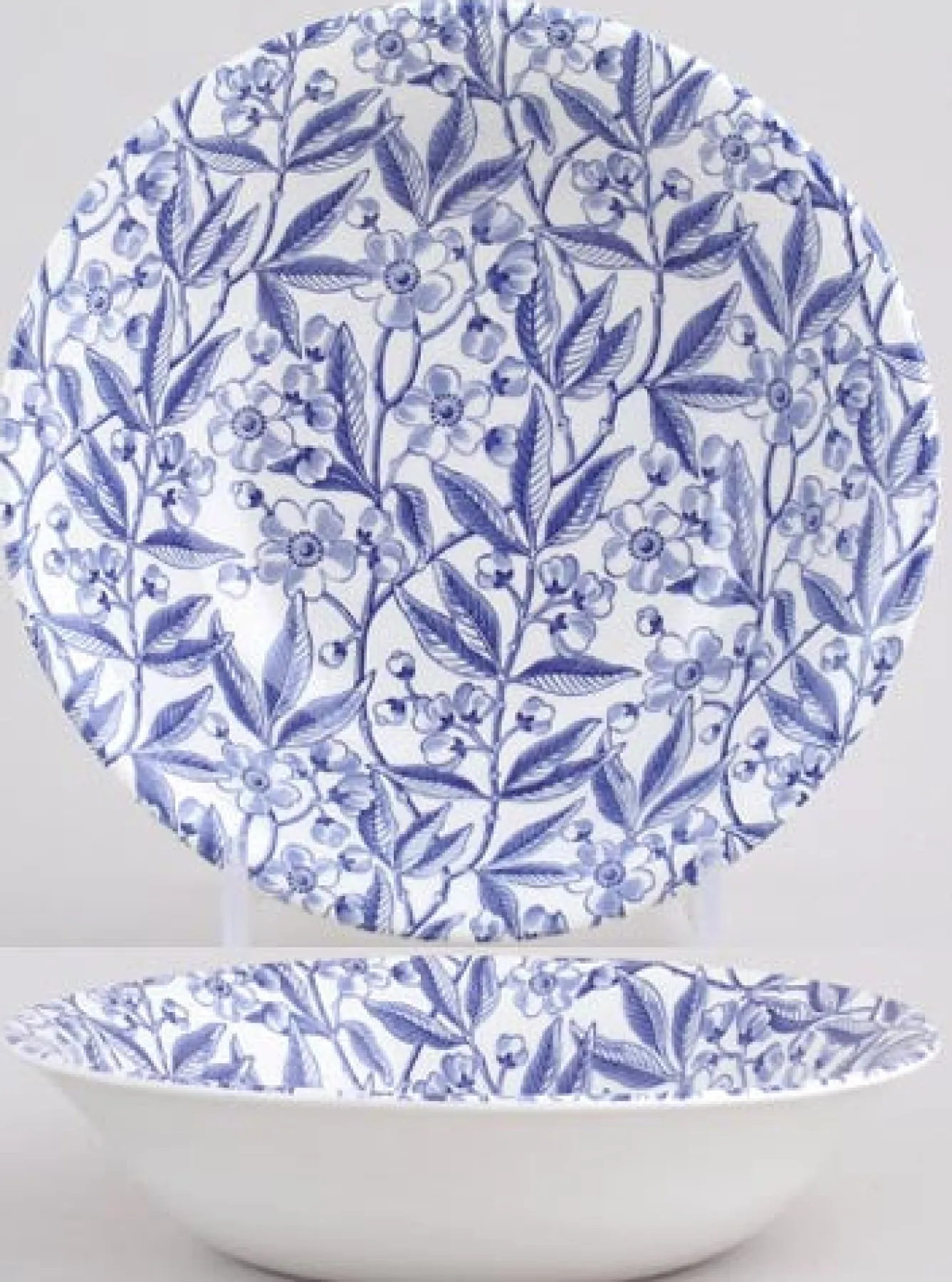Burleigh Blue Prunus Cereal Bowl- Bowls & Dishes