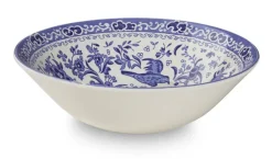Burleigh Blue Regal Peacock Cereal Bowl- Bowls & Dishes