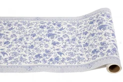 Burleigh Blue Regal Peacock Pad Paper Table Runner- Placemats