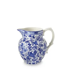 Burleigh Blue Regal Peacock Small Etruscan Jug- Jugs