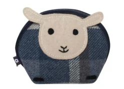 Earth Squared Bags Blue Tantallon Tweed  Sheep Purse- Bags