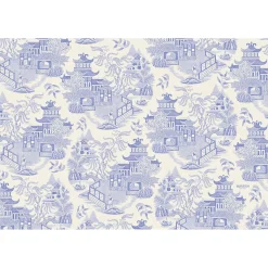 Burleigh Blue Willow Pad of 18 Paper Placemats- Placemats