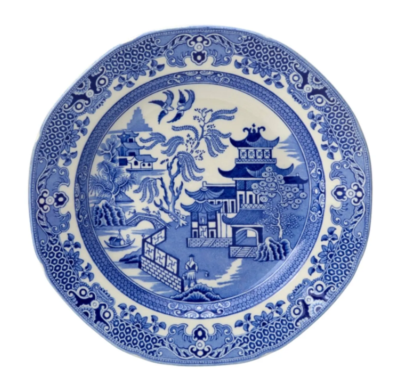 Burleigh Blue Willow Plate 8 1/2 in- Plates