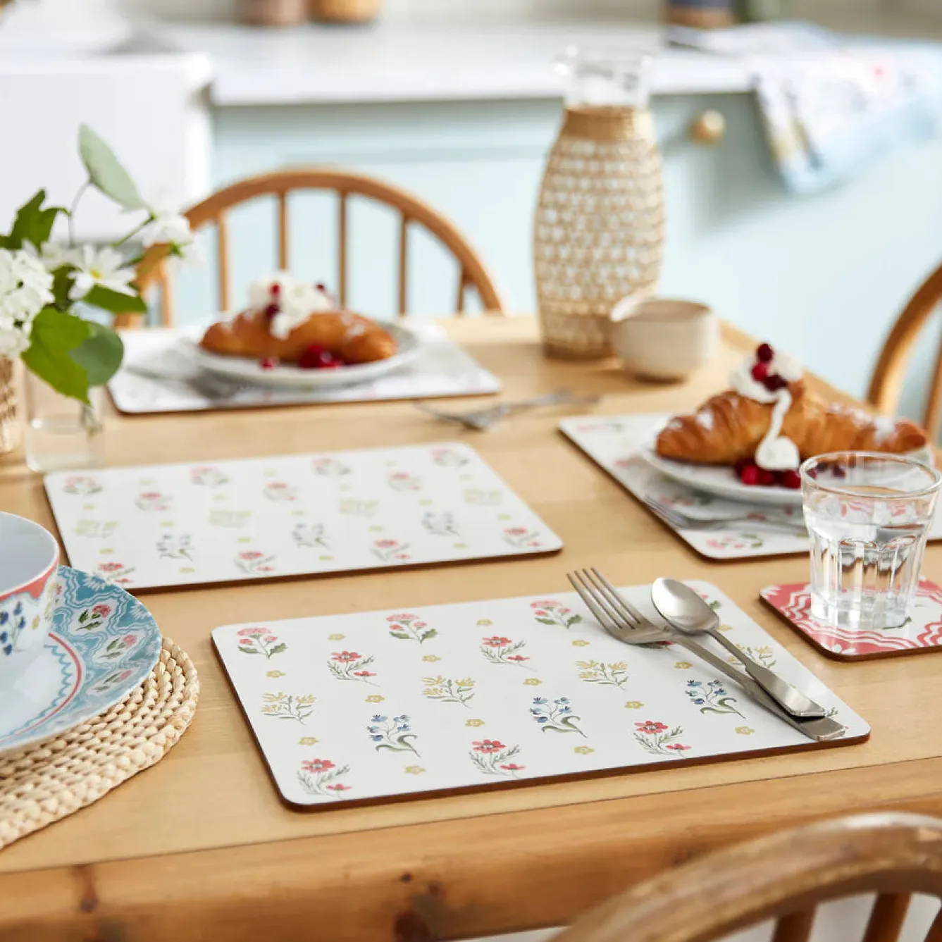 Ulster Weavers Boho Floral Set of 4 Placemats- Melamine