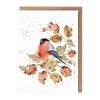 Wrendale Designs 'Bold and Beautiful' Bullfinch Greetings Card- Greeting Cards