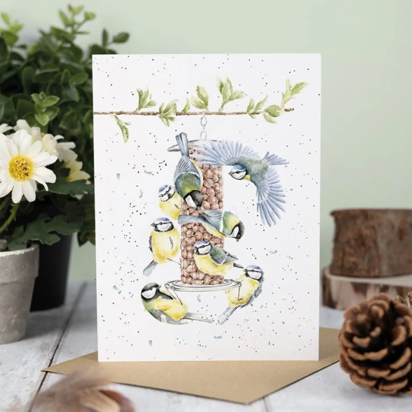Wrendale Designs 'Bon Appetit' Bluetit Greetings Card- Greeting Cards|Children