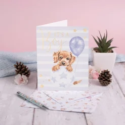 Wrendale Designs Bouncing Boy - It's a Boy Greetings Card- Greeting Cards|Children