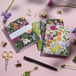 Catherine Lewis Bountiful Blooms - Set of 3 A6 Notebooks- Stationery