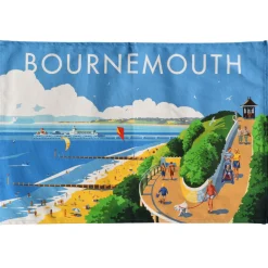 Town Towels Bournemouth Tea Towel- Tea|Tea Towels