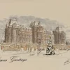 Sean Webb Art Bowes Museum Seasonal Greetings Card- Royal|Christmas
