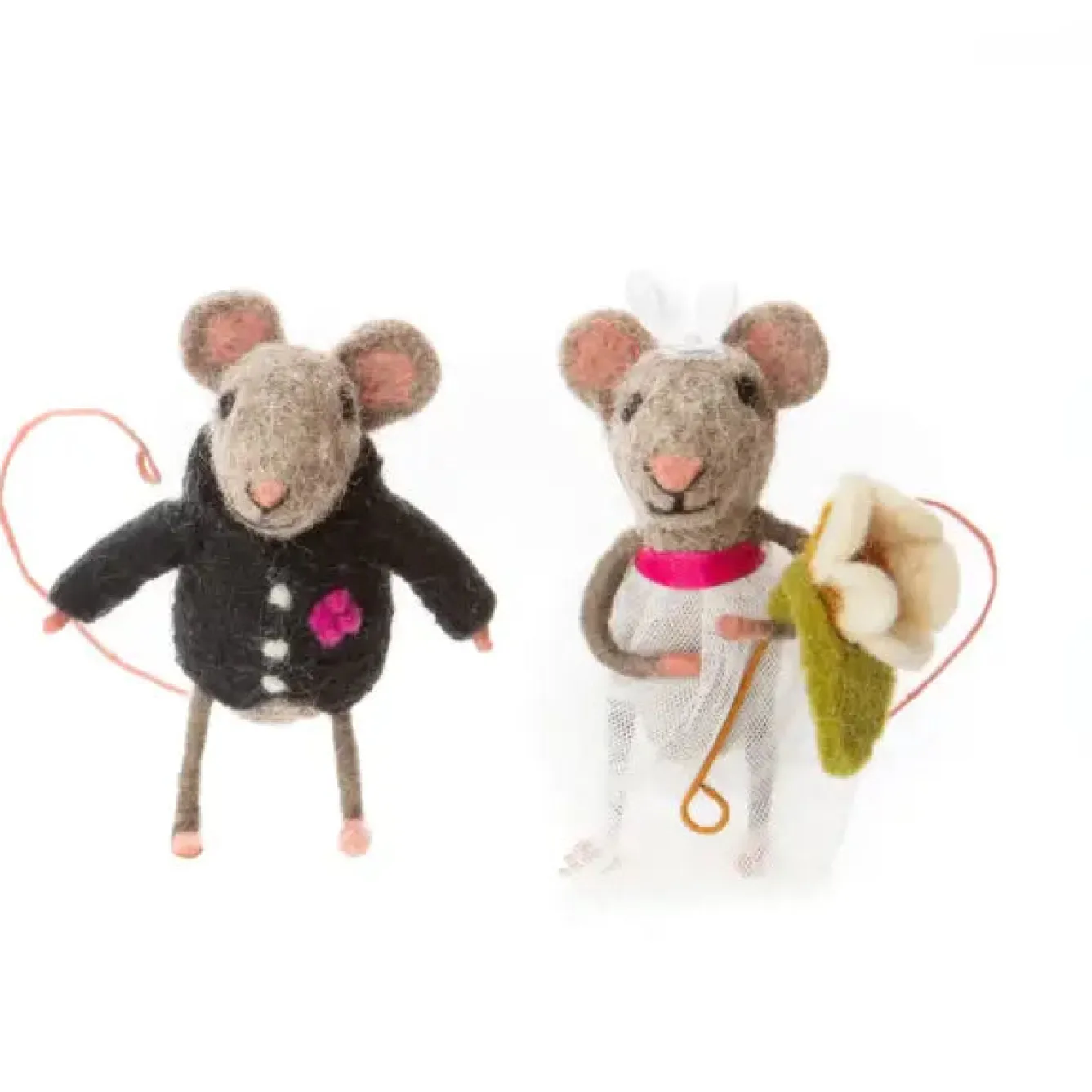 Sew Heart Felt Bride and Groom Wedding Felt Mice- Children