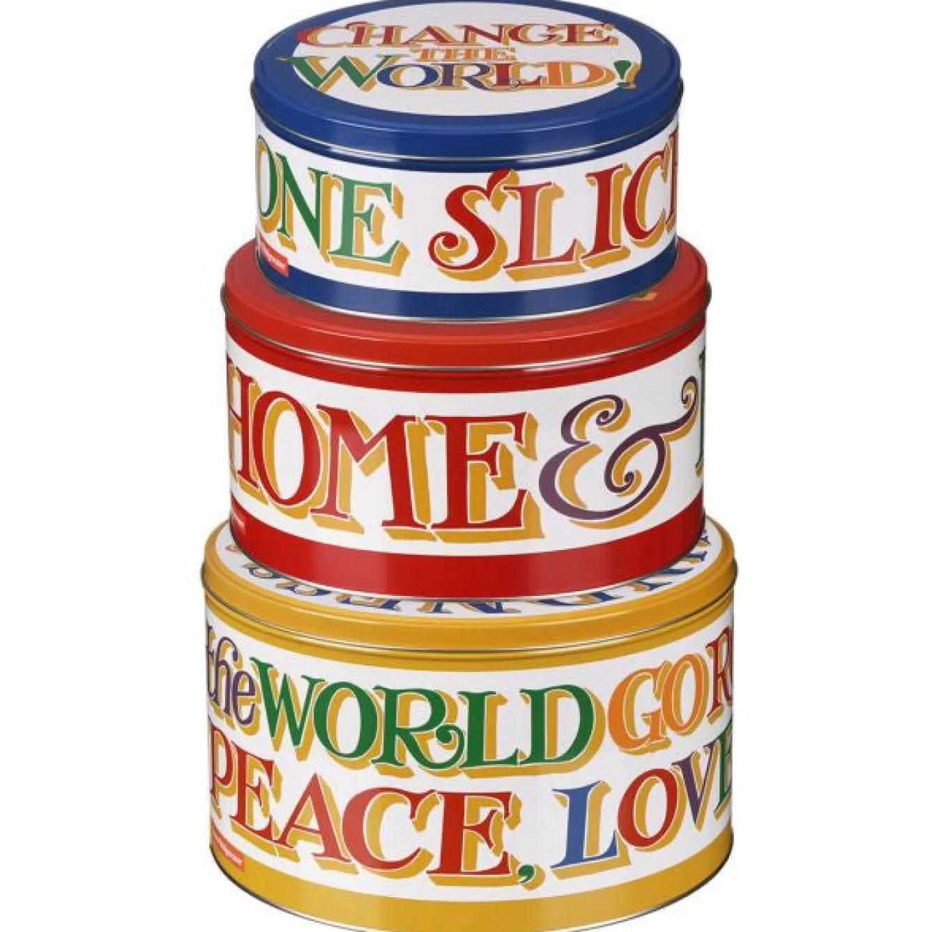 Emma Bridgewater Brighter World Set of 3 Cake Tins- Valentine's Day|Novelty