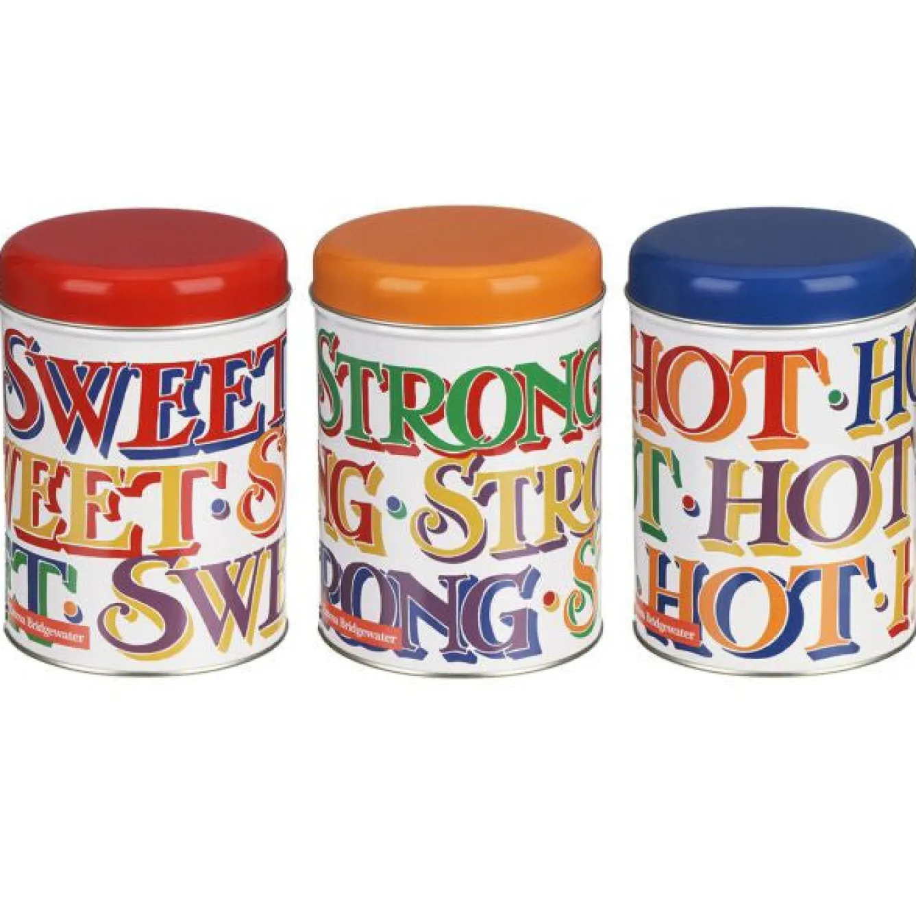 Emma Bridgewater Brighter World Set of 3 Round Caddies- Valentine's Day|Storage Caddies