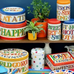 Emma Bridgewater Brighter World Set of 3 Round Caddies- Valentine's Day|Storage Caddies
