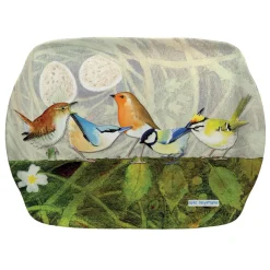 Emma Ball British Birds Melamine Scatter Tray- Tea|Trays