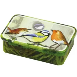 Emma Ball British Birds Mini Slider Tin- Storage