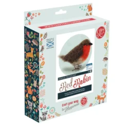 The Crafty Kit Co. British Birds - Red Robin Needle Felting Kit- Crafts