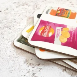 Corinne Alexander British Store Cupboard Coaster Set by- Father's Day|Coasters