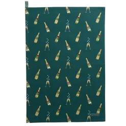Sophie Allport Bubbles & Fizz Tea Towel- Tea|Tea