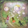 Moongazer Cards Bubbles Greeting Card- Greeting Cards