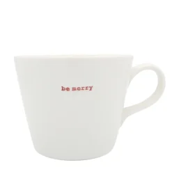 Keith Brymer Jones Bucket Mug - be merry- Christmas