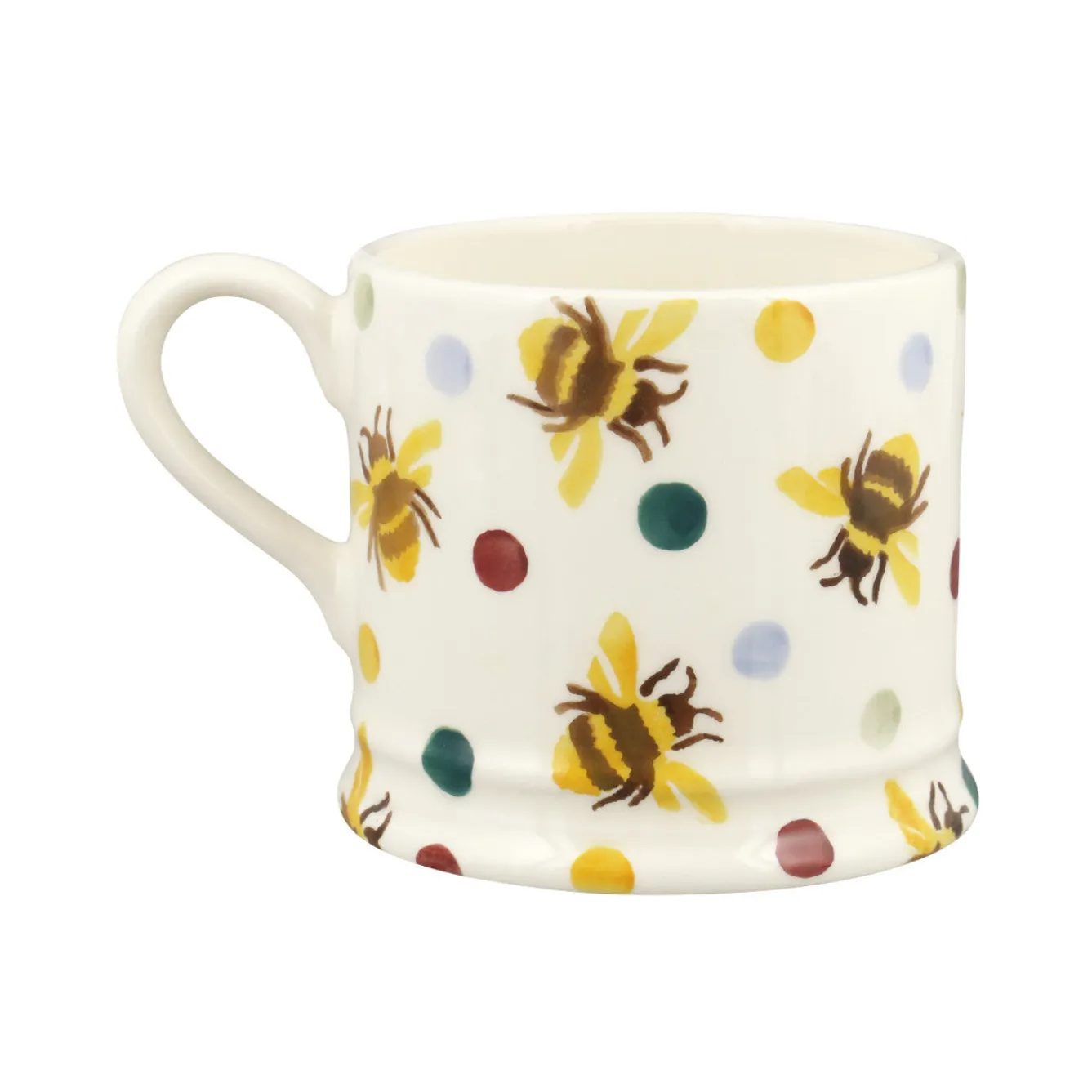 Emma Bridgewater Bumblebee & Small Polka Dot Small Mug- Bright Colors|Bees