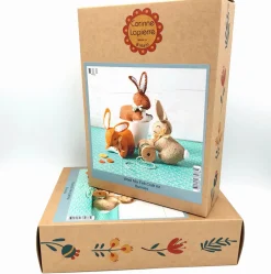 Corinne Lapierre Bunnies Wool Mix Felt Craft Kit- Crafts|Children