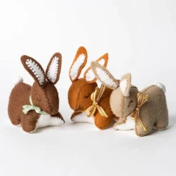 Corinne Lapierre Bunnies Wool Mix Felt Craft Kit- Crafts|Children