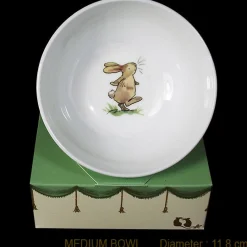 Two Bad Mice Bunny Exploring Medium Bone China Bowl- Bowls & Dishes
