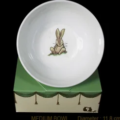 Two Bad Mice Bunny Sitting Medium Bone China Bowl- Bowls & Dishes