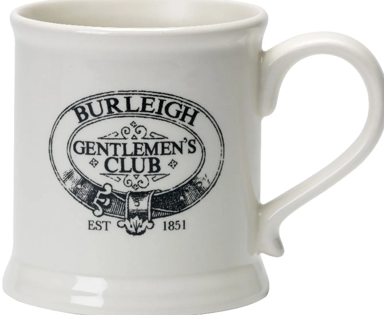 Burleigh Old Fashioned Mustache Mug- Blues