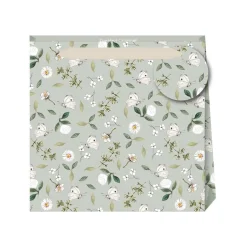 Toasted Crumpet Butterflies and Botanicals Sage Small Gift Bag- Stationery