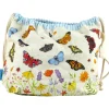Emma Ball Butterflies Drawstring Cotton Bag- Crafts|Bags
