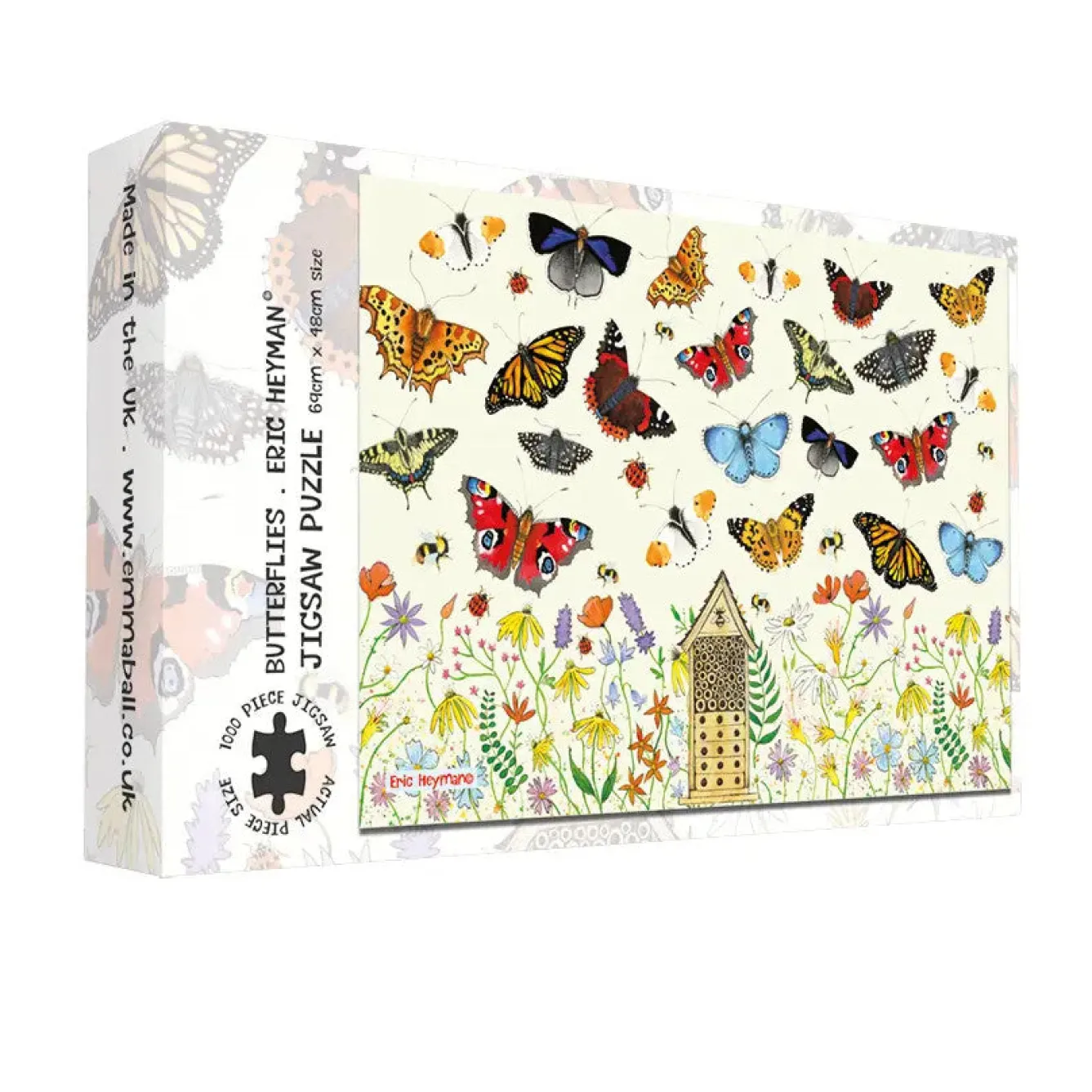 Emma Ball Butterflies 1000 Piece Jigsaw Puzzle- Puzzles