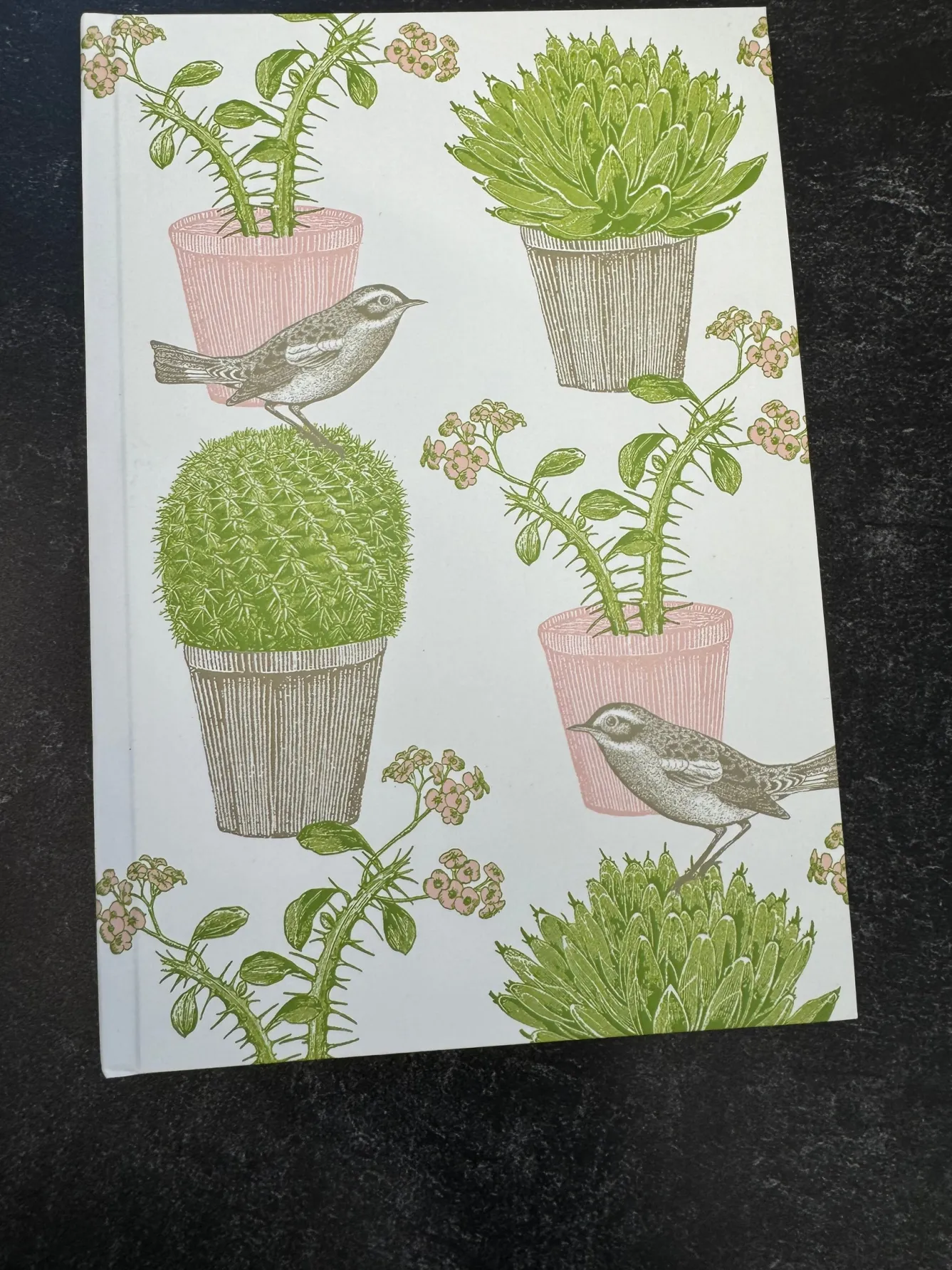 Thornback & Peel Cactus & Bird A5 Hardback Notebook- Stationery