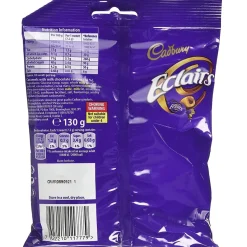 Cadbury Chocolate Eclairs 130g- Tea|Chocolate