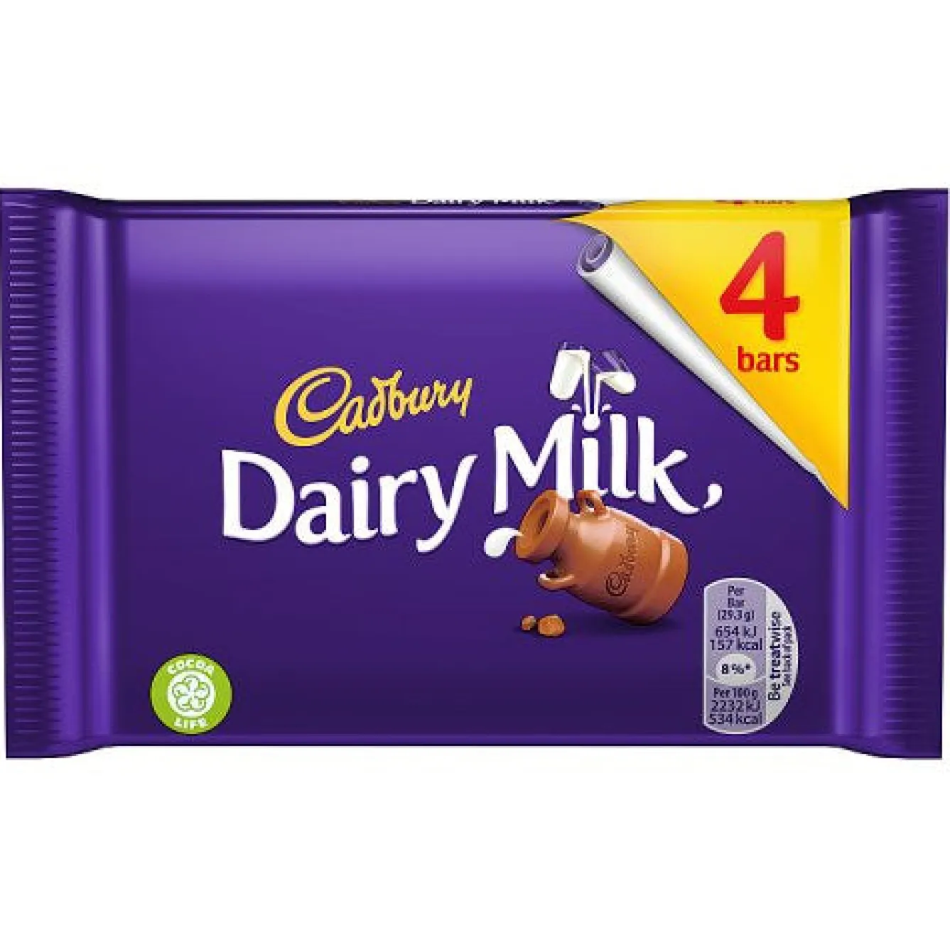 Cadbury Dairy Milk 4 Pack- Chocolate