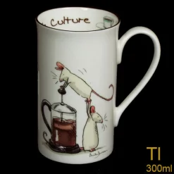 Two Bad Mice Cafe Culture Tall Mug- Tea|Whimsical