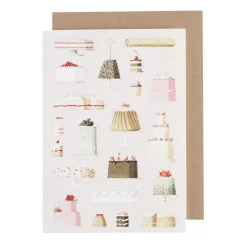 Laura Stoddart Cakes Blank Greetings Card- Greeting Cards