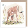 Paper Shed Design Calf With Butterflies Greetings Card- Greeting Cards