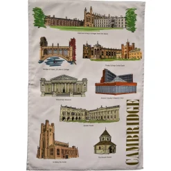 Town Towels Cambridge Landmarks Tea Towel- Tea|Tea Towels
