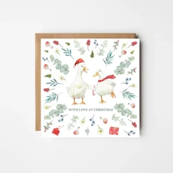 West Country Designs Candy Cane Ducks Christmas Card- Christmas Cards|Greeting Cards