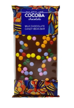 Cocoba Candy Coated Milk Chocolate Bar- Easter