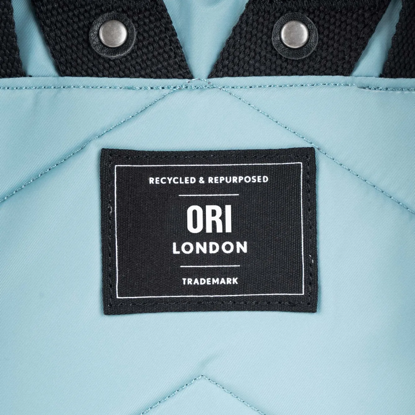 Ori London Canfield B Black Label Spearmint Recycled Nylon Backpack - Medium- Bags