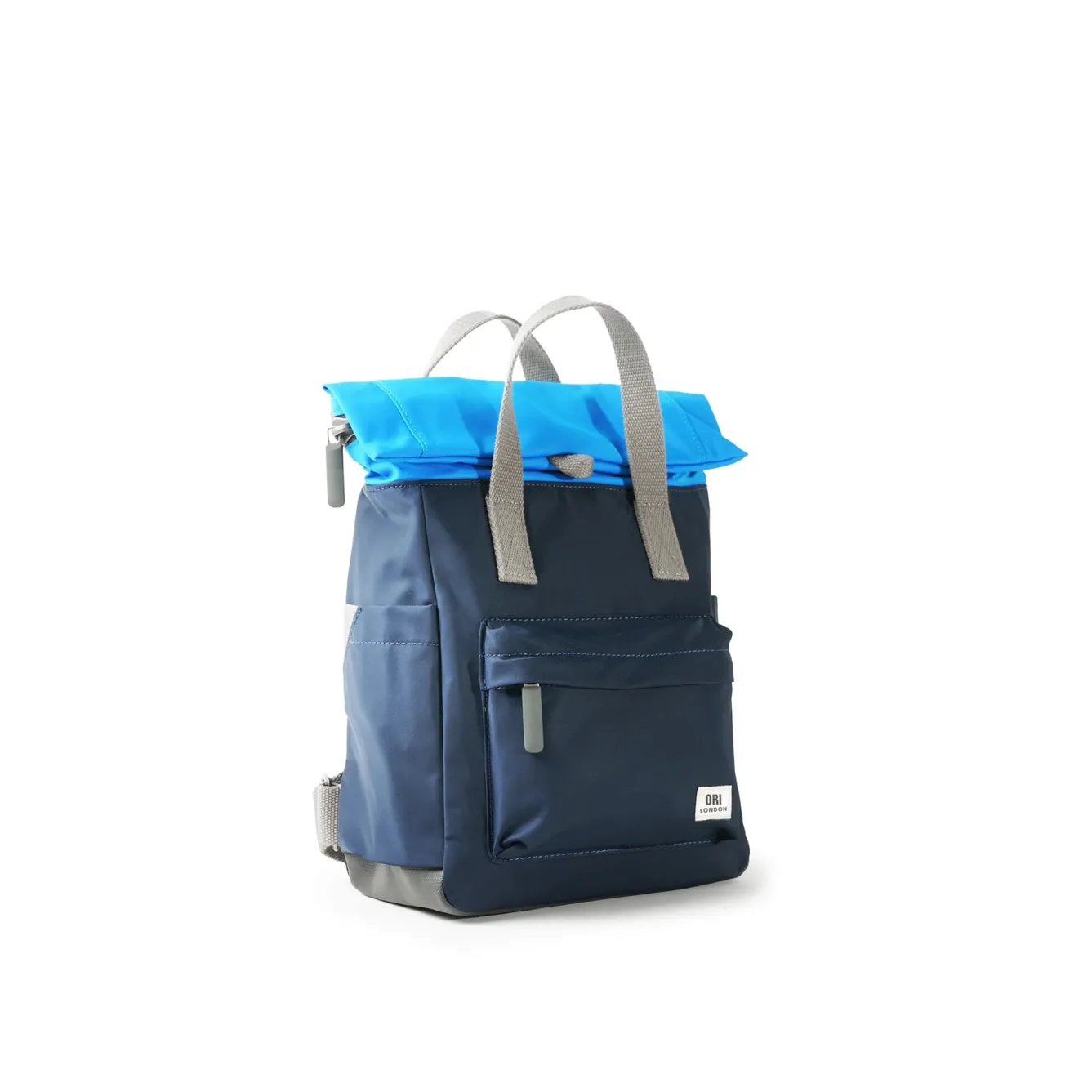 Ori London Canfield B Midnight Blue/Blue Neon Recycled Nylon Backpack - Small- Bags