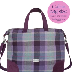 Earth Squared Bags Carberry Tweed Weekend Bag- Bags