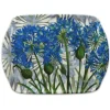 Emma Ball Caroline Cleave Bright & Colorful Agapanthus Melamine Scatter Tray- Tea|Trays