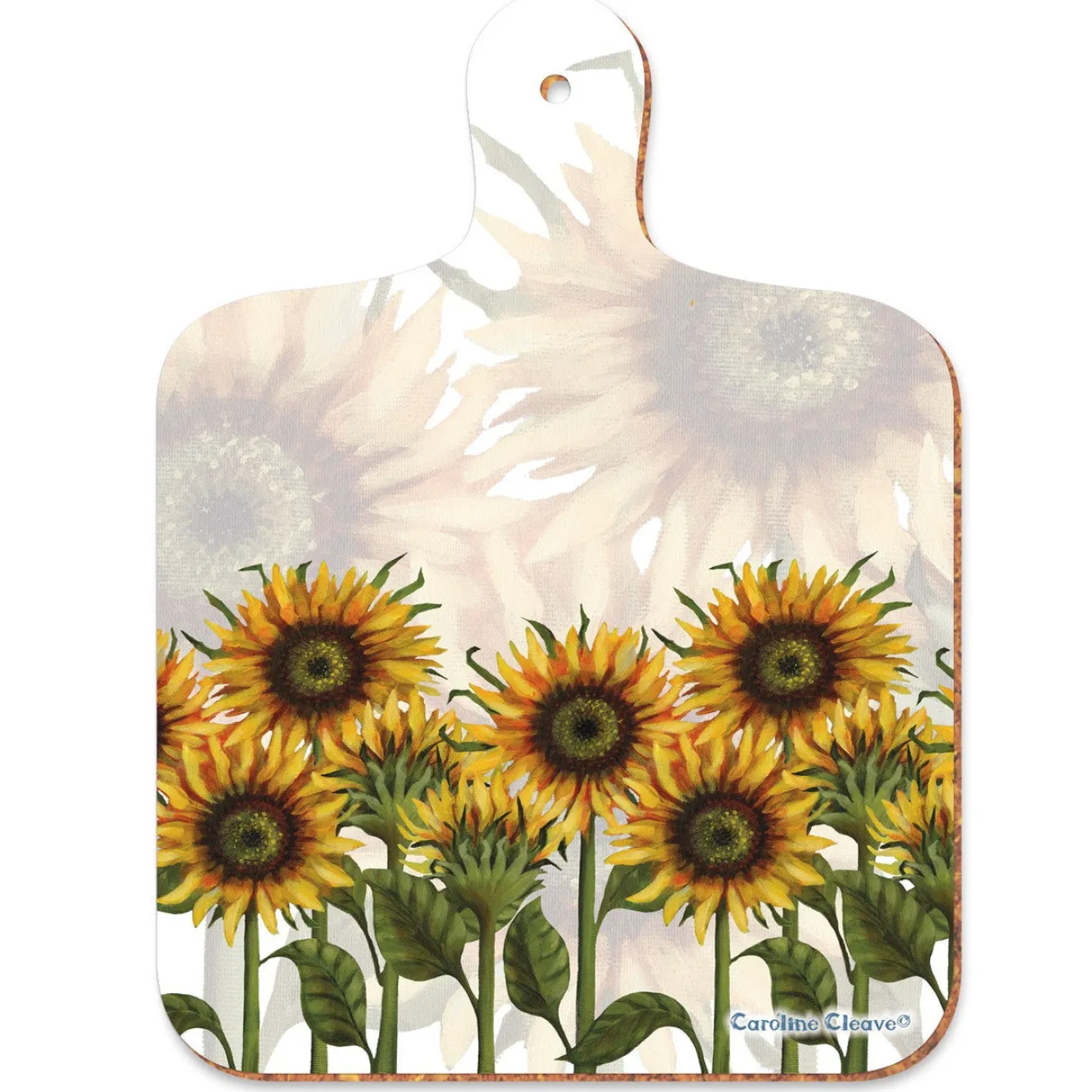 Emma Ball Caroline Cleave Sunflowers Mini Chopping Board- Kitchenware|Chopping Boards